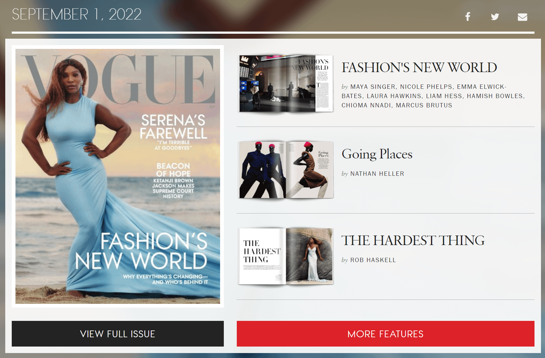 Eine Ausgabe des Magazins Vogue