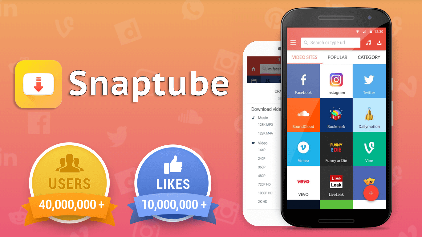 Snaptube: las mejores aplicaciones gratuitas para descargar videos para Android