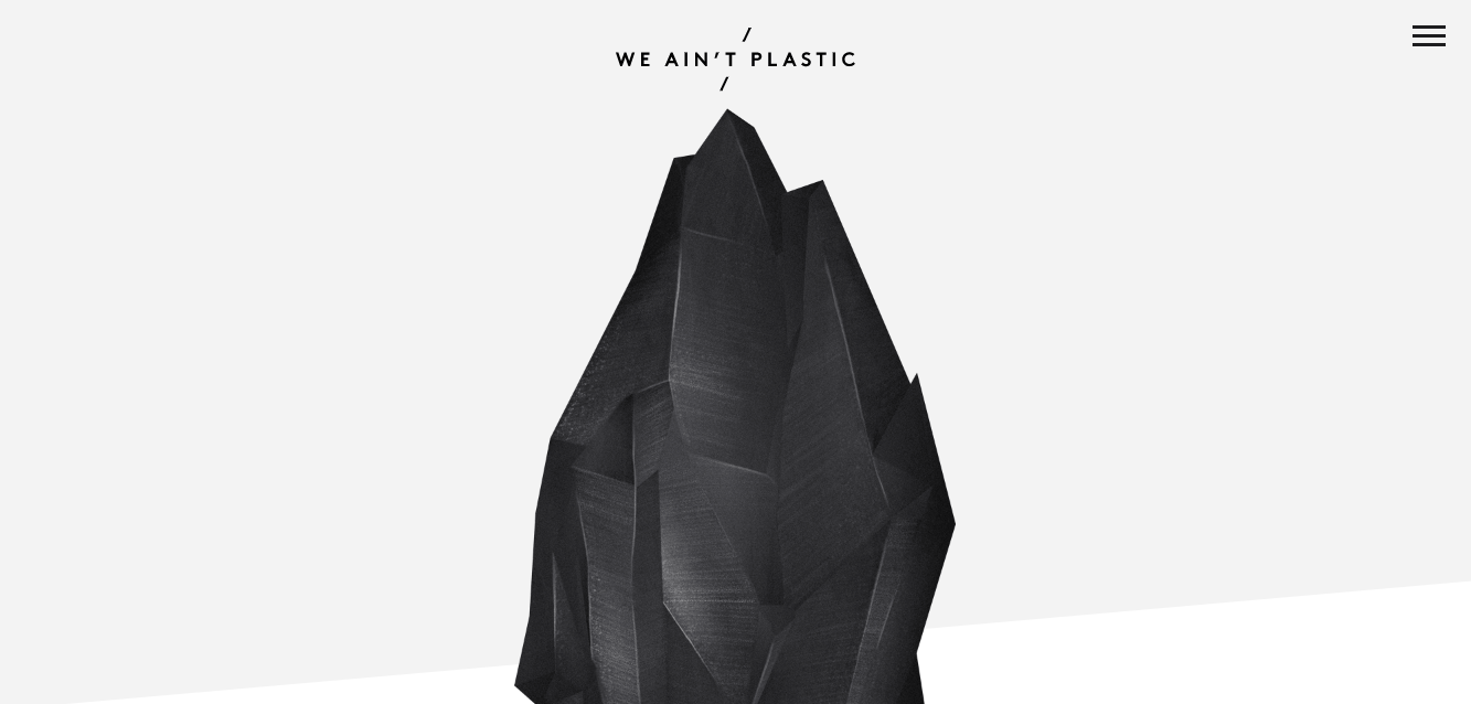 We Ain’t Plastic — это пример одностраничного веб-сайта из портфолио UX-инженера.