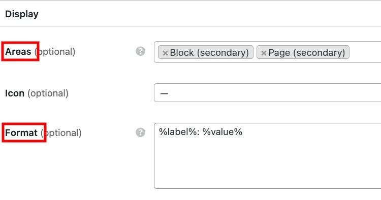 Configuración de campos de perfil de proveedor.