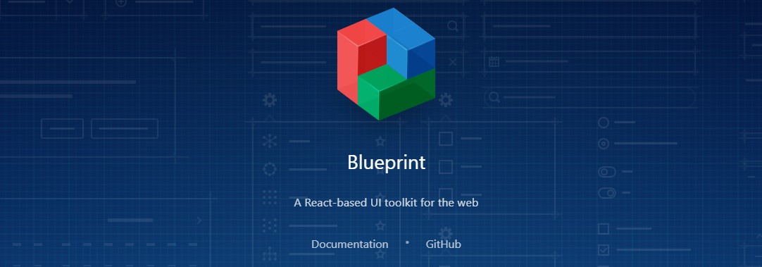 Mostrando uma página mencionando 'Blueprint' no meio e uma breve descrição abaixo com uma imagem 3D de cubos em cores diferentes na parte superior