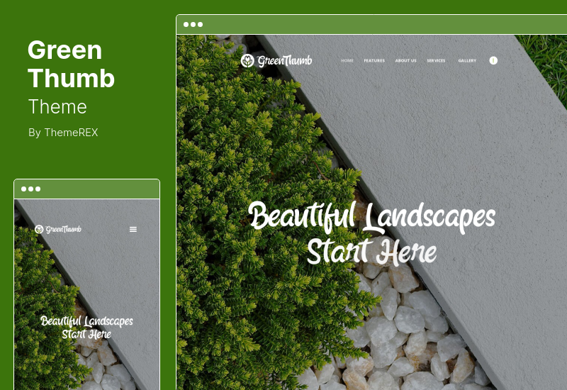 Tema Green Thumb - Tema WordPress de Serviços de Jardinagem e Paisagismo