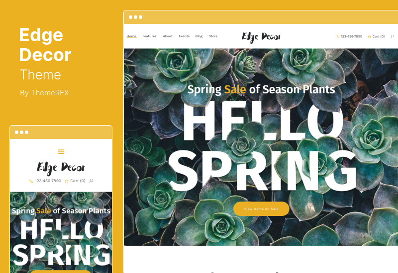 Edge Decor Theme: un tema moderno de WordPress para jardinería y paisajismo