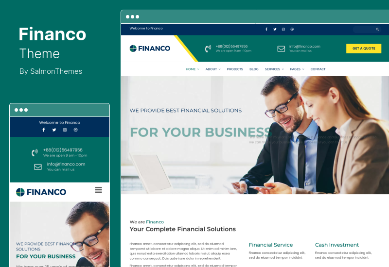 Tema Financo - Tema WordPress Finanțe