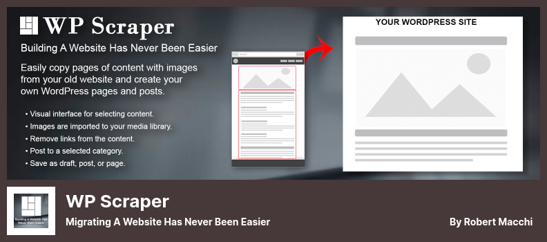 Плагин WP Scraper — перенос веб-сайта никогда не был таким простым