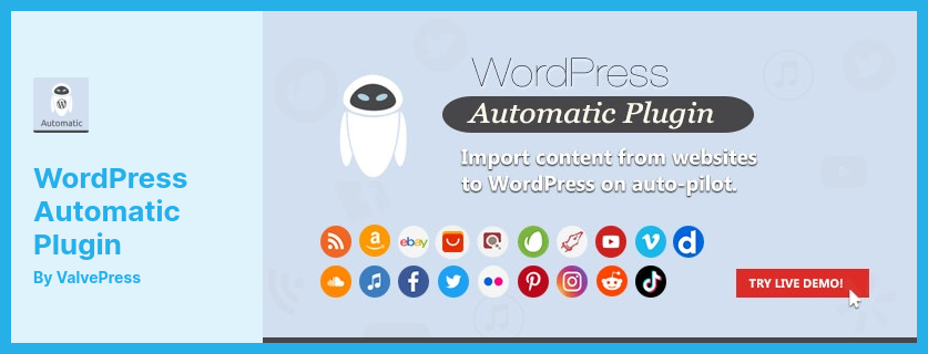 WordPress 자동 플러그인 - 거의 모든 웹사이트에서 WordPress로 자동으로 게시