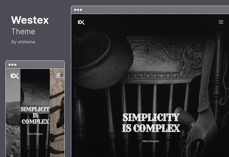 Tema Westex - Un verdadero tema occidental de WordPress