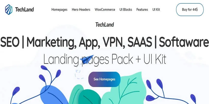 Techland: los mejores temas premium de WordPress para SaaS