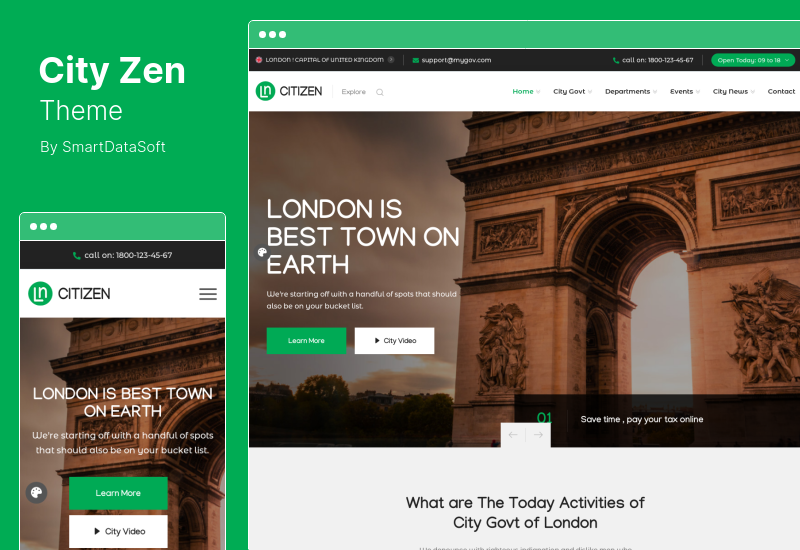 Tema CityZen - Tema de WordPress municipal y gubernamental