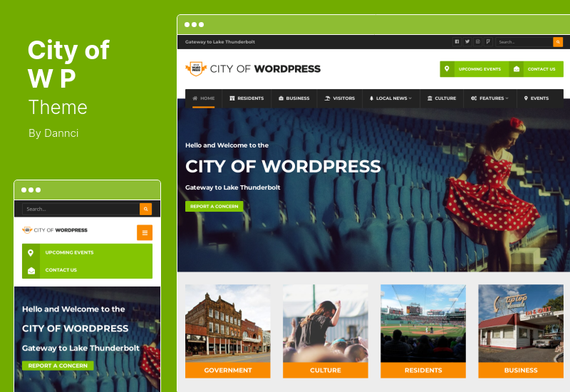 City of WP Theme - Тема WordPress для муниципальных и местных органов власти