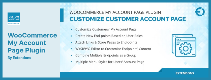 Plugin per la pagina del mio account WooCommerce - Modifica e personalizza la pagina dell'account