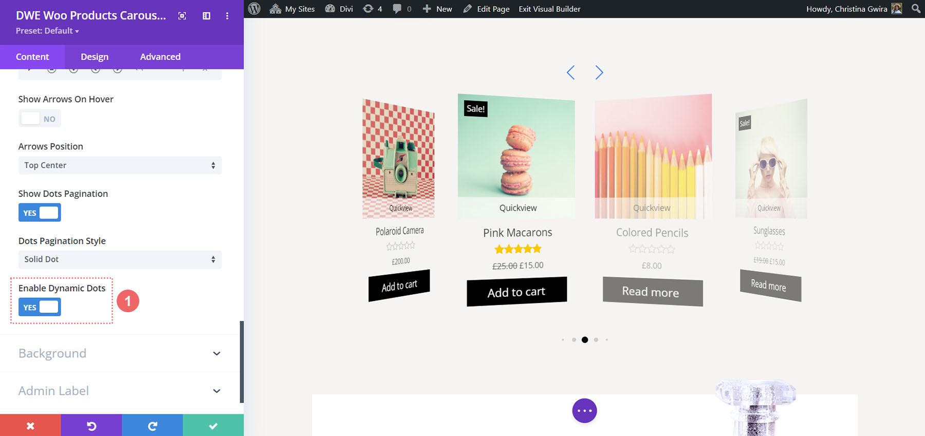 Productos extendidos de Divi WooCommerce