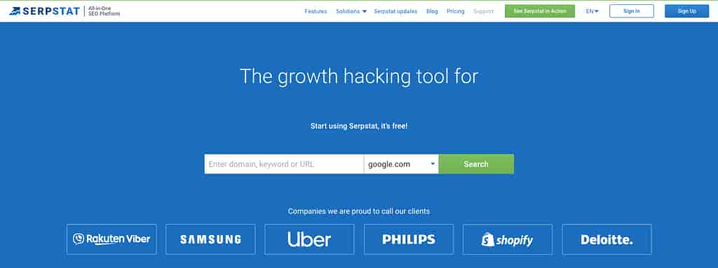 SERPSTAT 웹사이트 트래픽 검사기를 사용하여 웹사이트에 대한 트래픽을 측정하는 방법