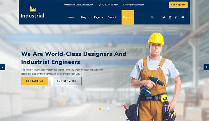 Manufacturing and Industrial WordPress Themes