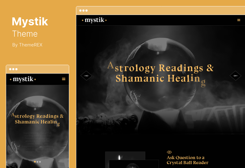 Mystik Theme - Astrologie & esoterisches Horoskop Wahrsagen WordPress Theme