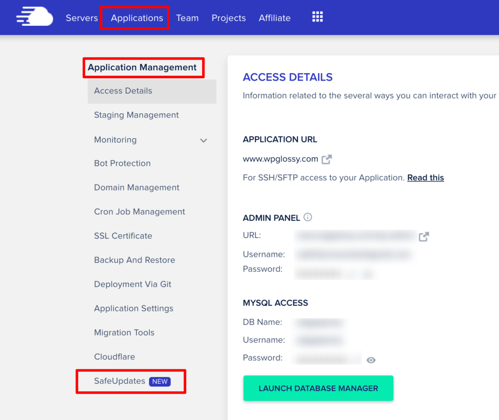 activer-cloudways-safeupdates