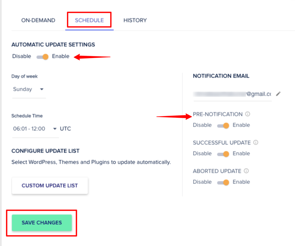 cloudways- safeupdates- جدول