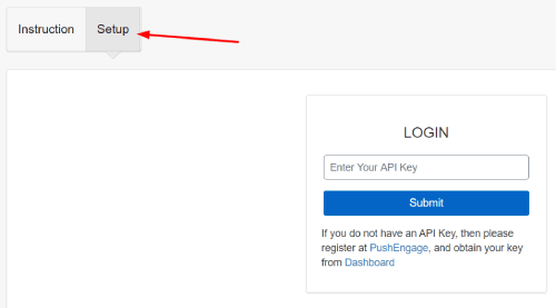 PushEngage API Key