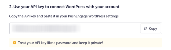 PushEngage API Key