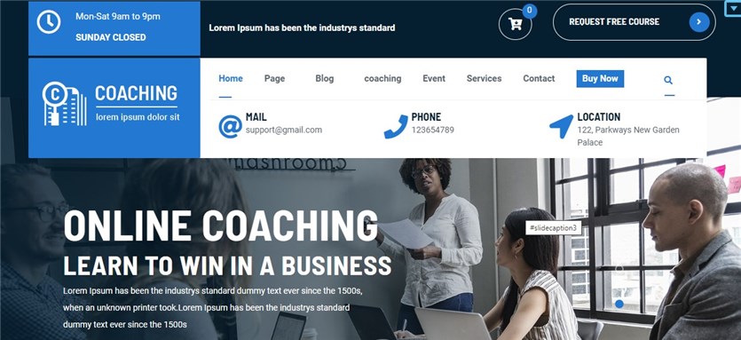 Temas WordPress de Coaching Avançado grátis