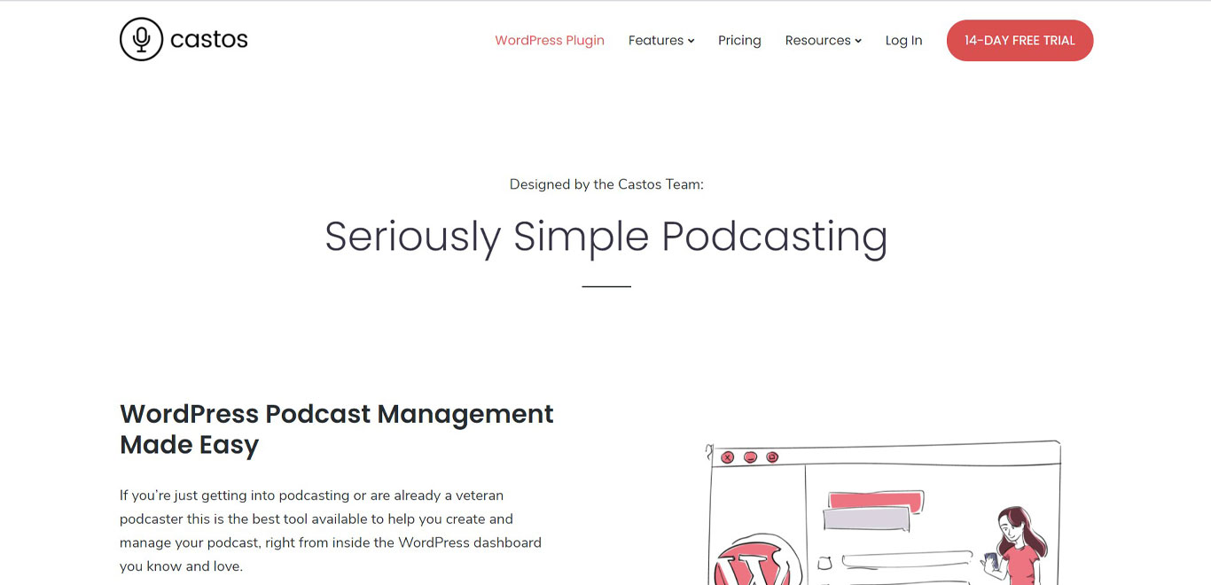 البرنامج المساعد pda-serious-simple-podcasting-wordpress