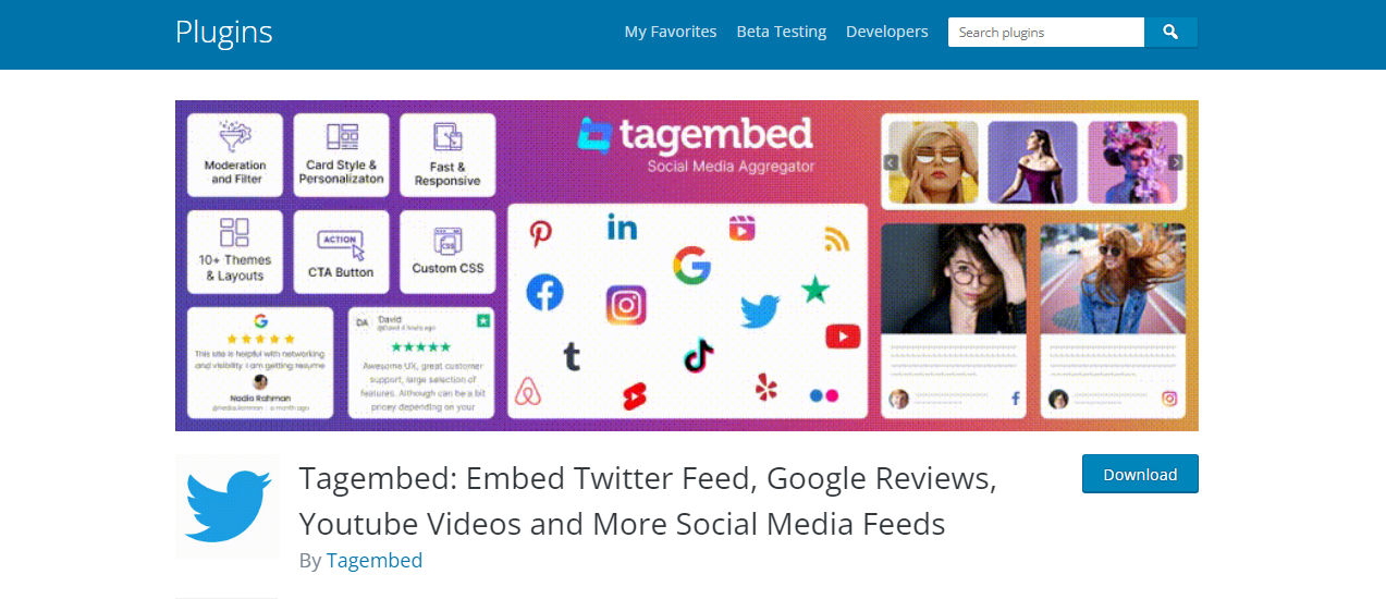 Tagembed - WordPress Instagram Feed 插件