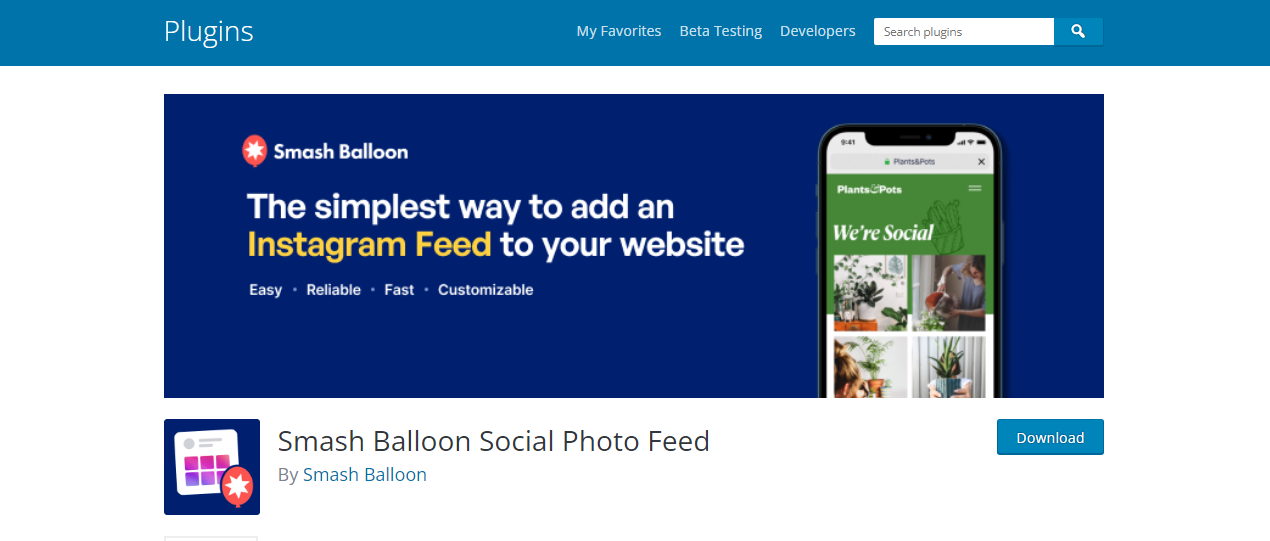 Smash Ballon - Plugins de flux Instagram WordPress