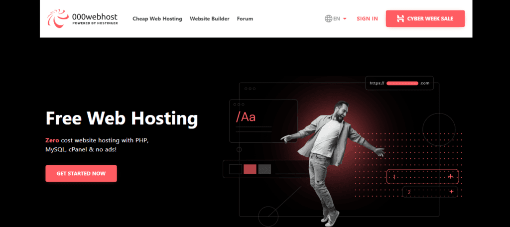 000webhost-Homepage