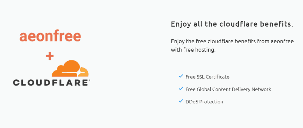 Suport Cloudflare în Aeonfree