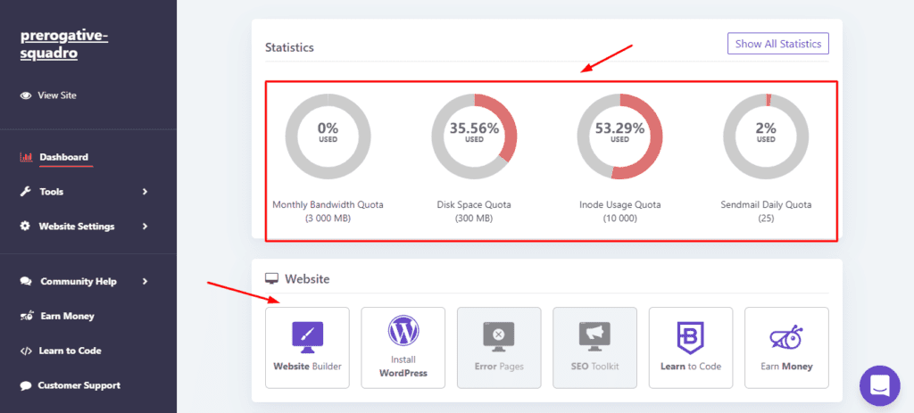 واجهة 000WebHost