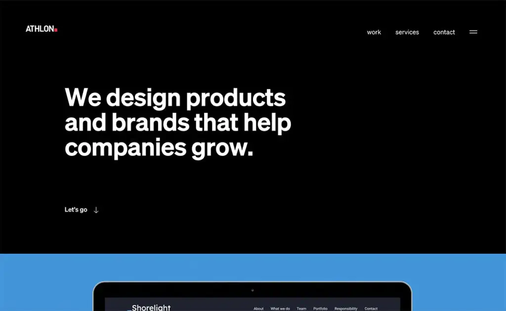 Athlon — это глобальная студия дизайна с очень интерактивным загрузочным веб-сайтом, на котором вы можете проявить некоторую инновационную оригинальность.