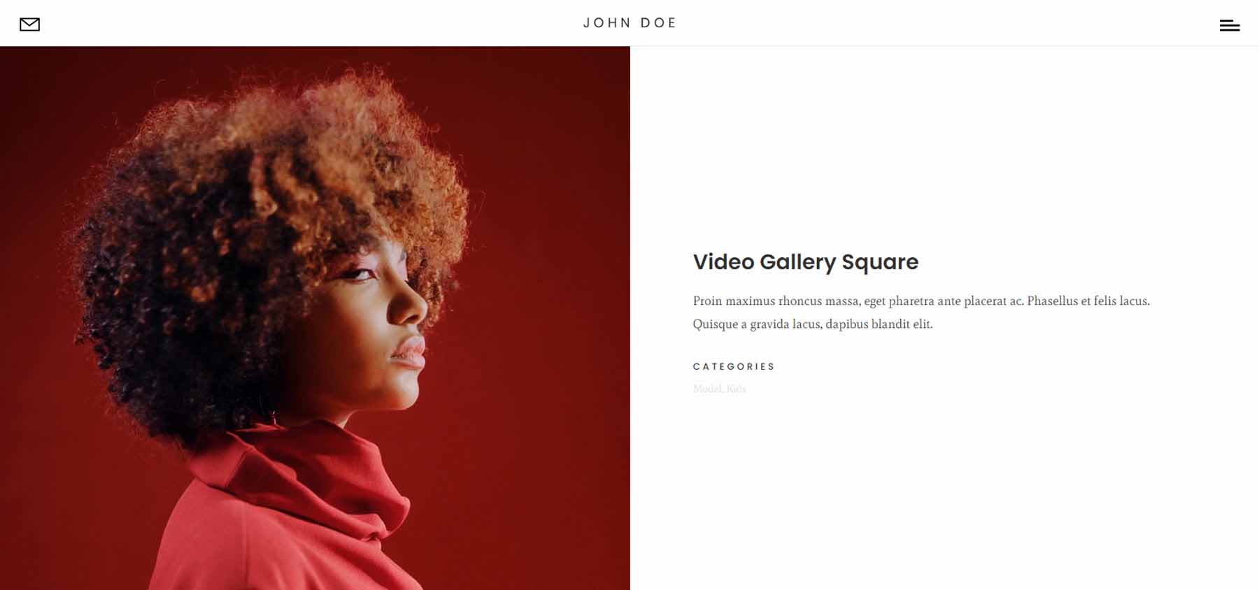 Divi Photography Portfolio Video-Galerie-Seiten