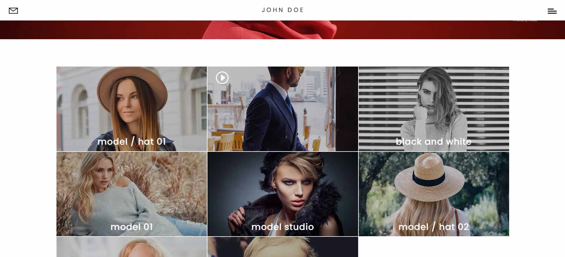 Divi Photography Portfolio Video Gallery Pagine