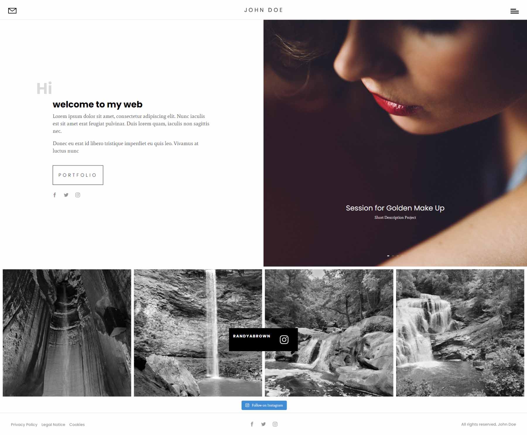 Divi Photography Portfolio – Homepages