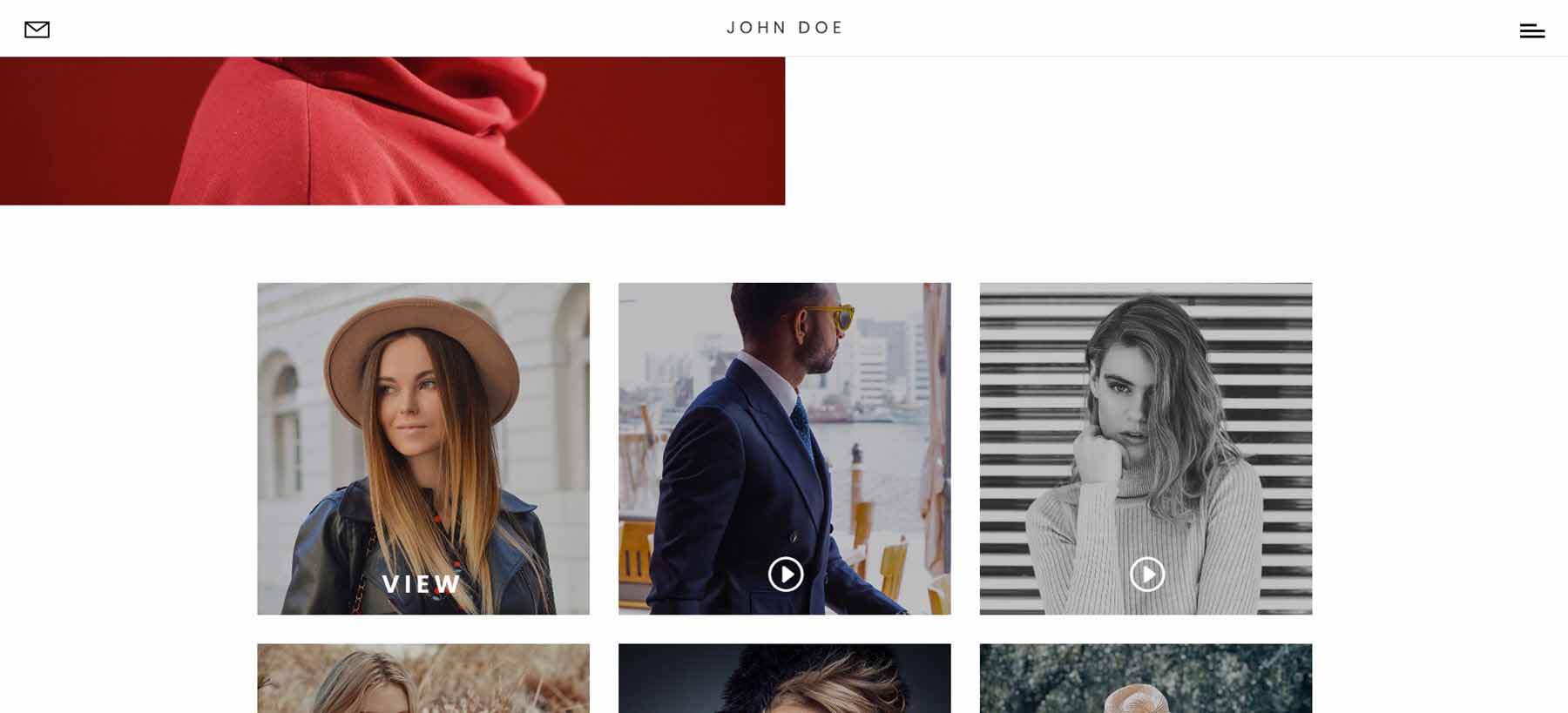 Divi Photography Portfolio Video Gallery Pagine