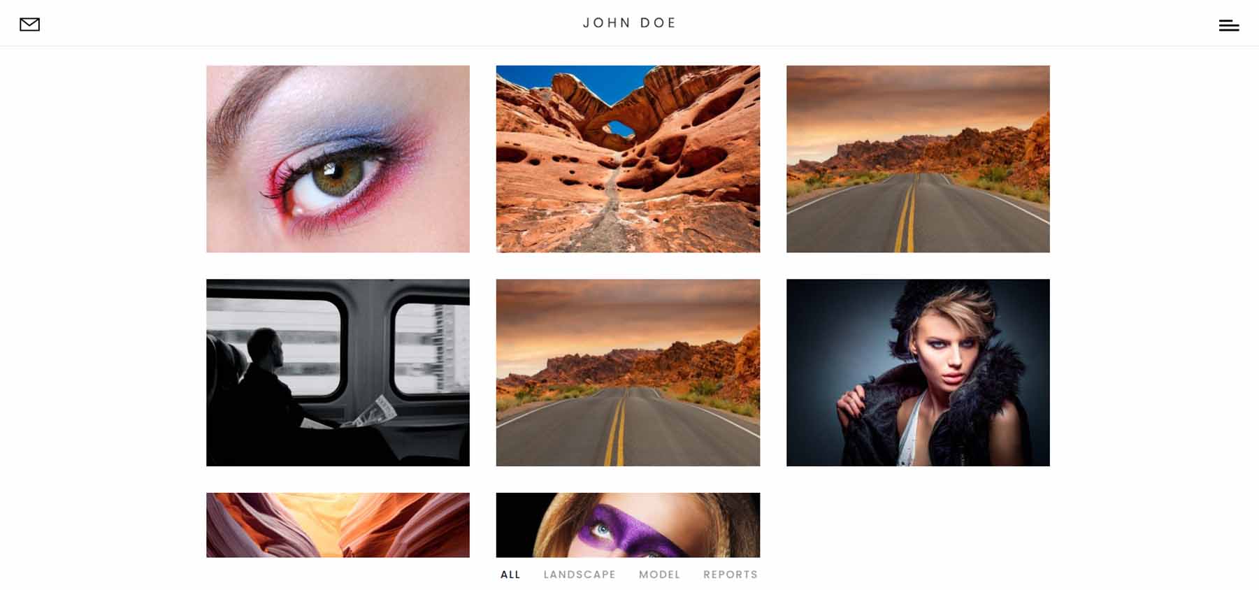 Divi Photography Portfolio - Portfolio-Seiten