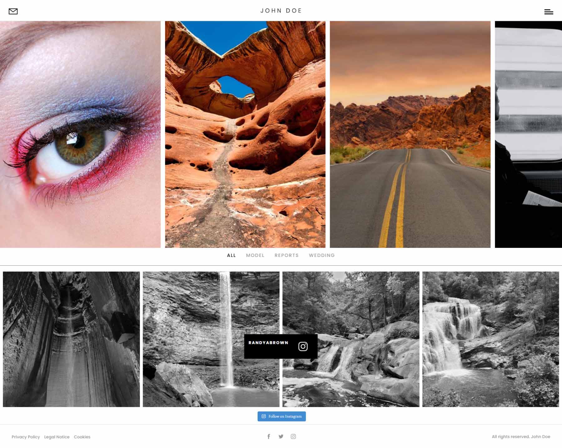 Divi Photography Portfolio – Homepages