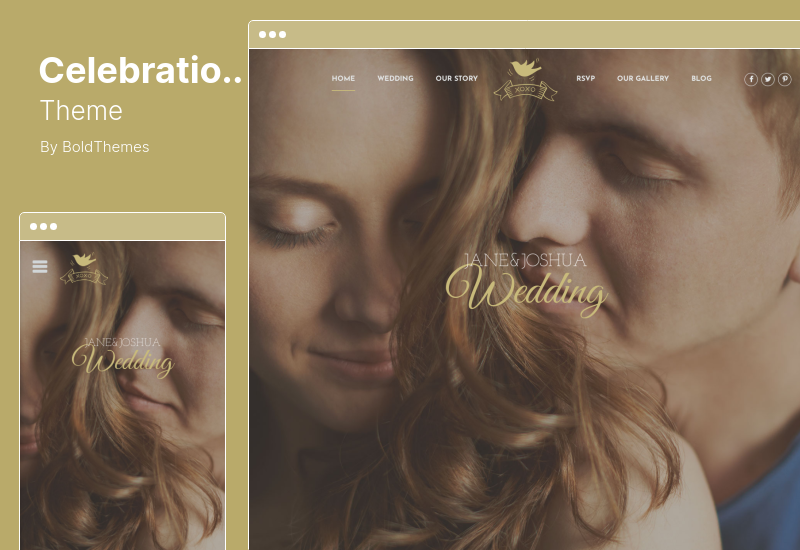 Tema de celebración - Tema de WordPress para bodas y reuniones de clase