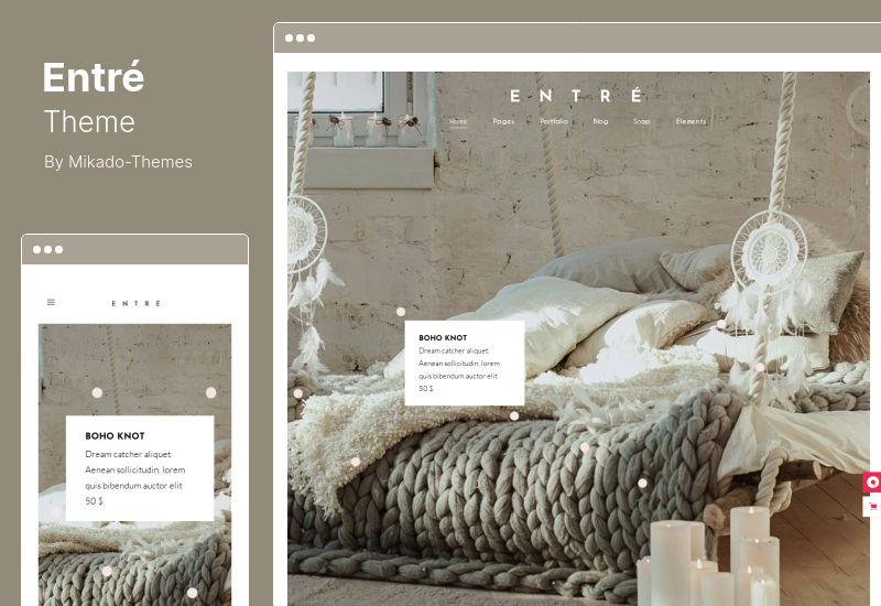 Entre Theme - Tema WordPress pentru design interior