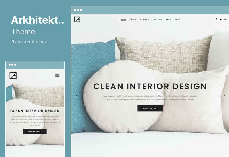 Tema Arkhitekton - Tema WordPress pentru arhitectură modernă și design interior