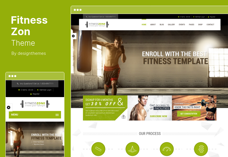 Fitness Zon Theme - Fitnessstudio, Fitness WordPress Theme