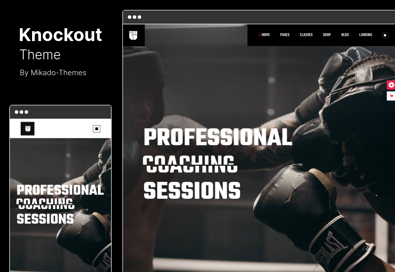 Knockout Theme - Tema WordPress Tinju & Seni Bela Diri