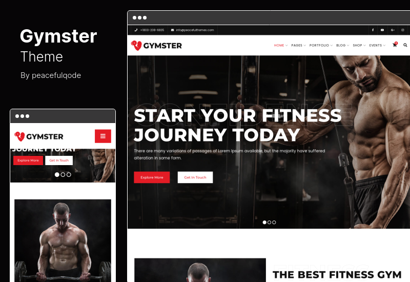 Gymster-Thema - Fitness- und Fitnessstudio-WordPress-Thema