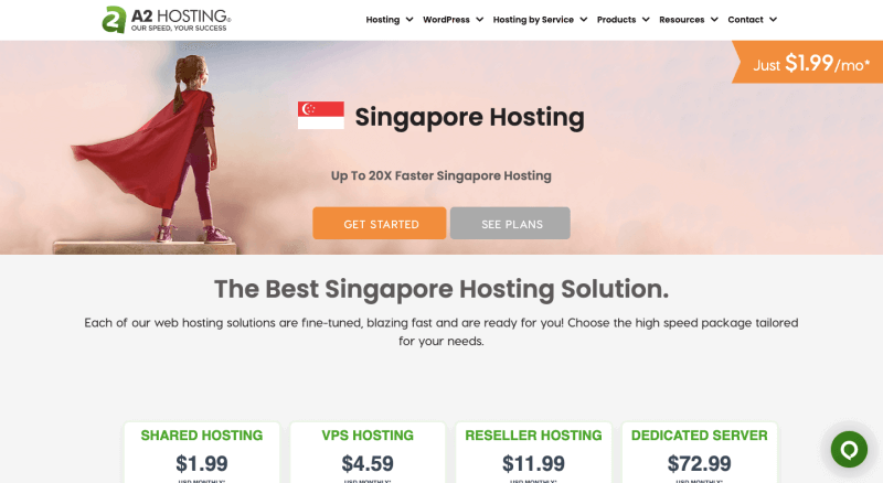 a2hosting-新加坡