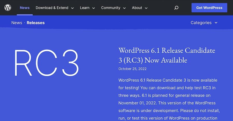 Actualizări WordPress