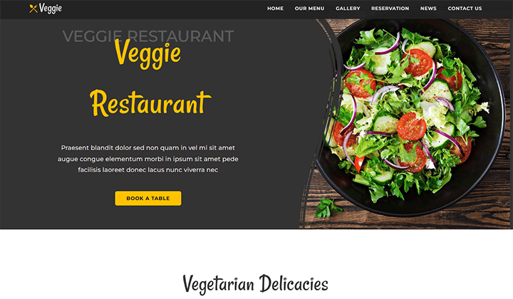 WordPress Restaurant Themes