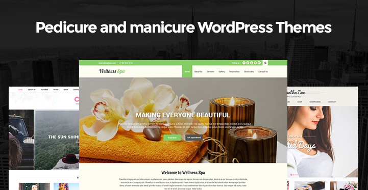 ธีม WordPress สำหรับทำเล็บเท้าและแต่งเล็บ