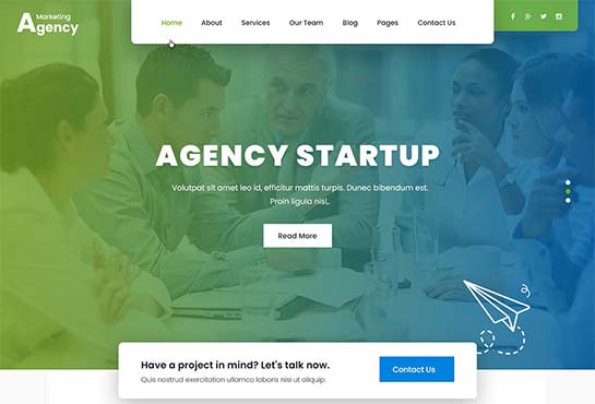 motyw wordpress agencji marketingowej