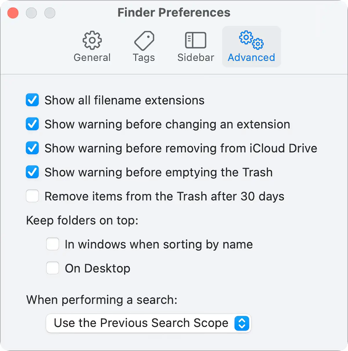 pda-mac-finder-préférences