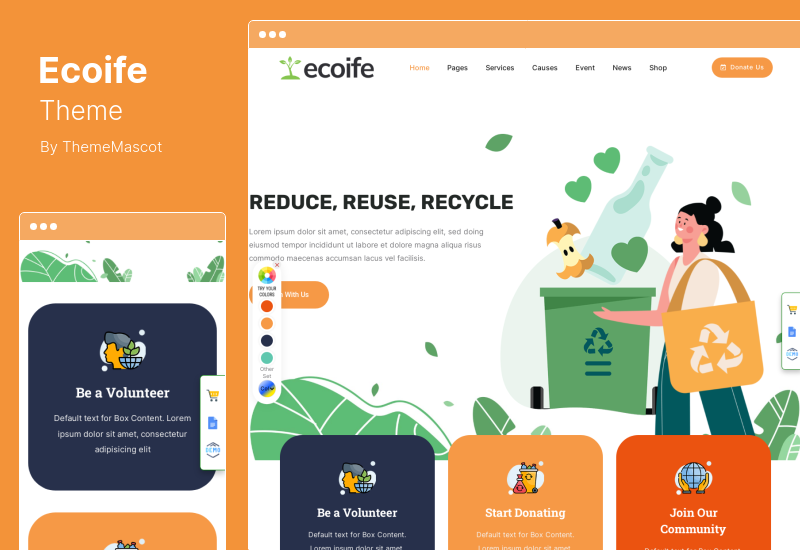 Thème Ecoife - Thème WordPress pour l'écologie de l'environnement